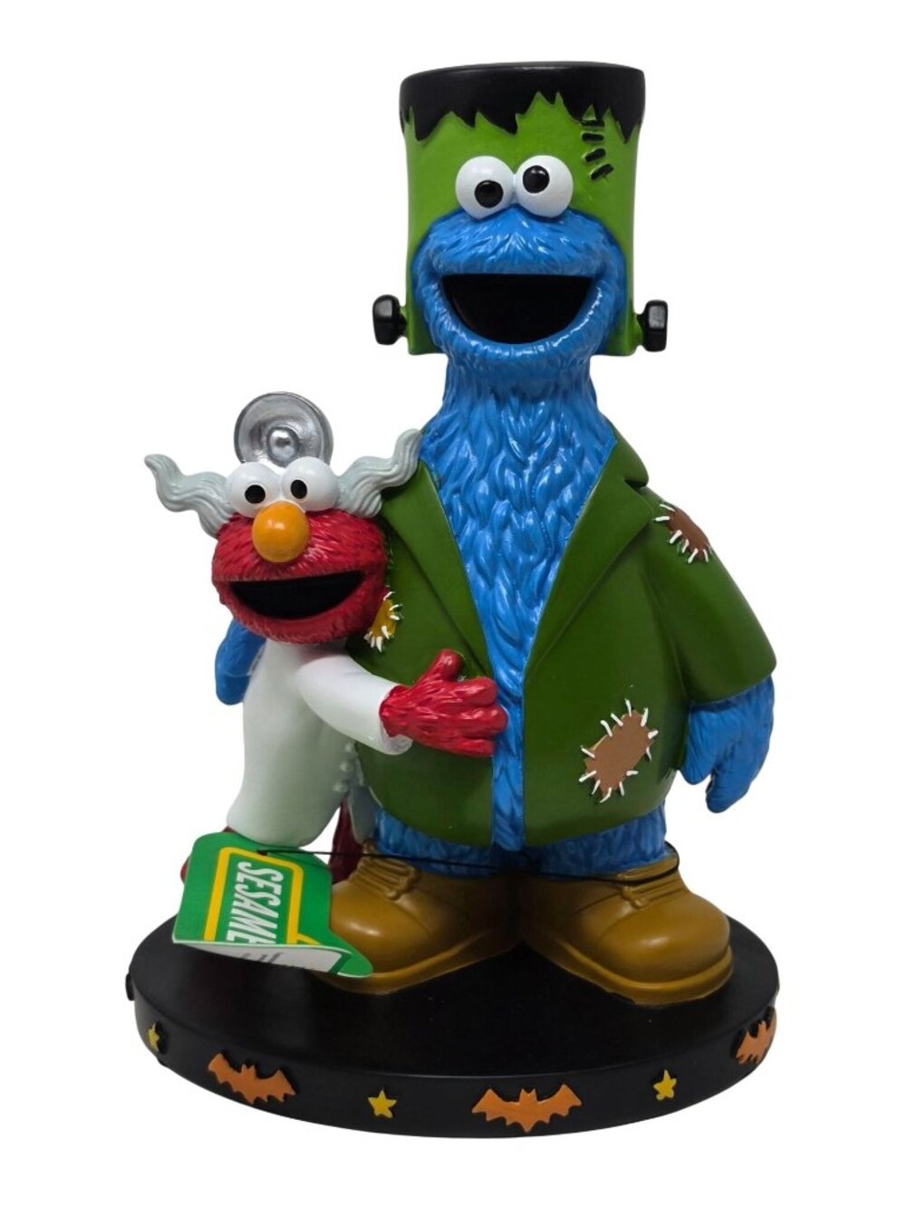 Frankenstein Cookie Monster Elmo Sesame Street Halloween Resin Decoration